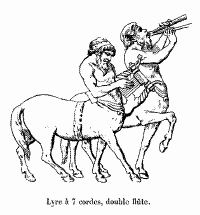 Lyre et double fl�te